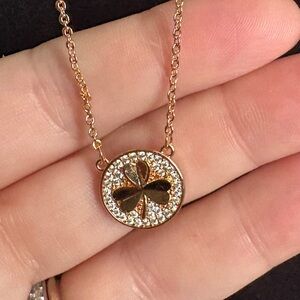 Rose Gold Clover Pendant Necklace